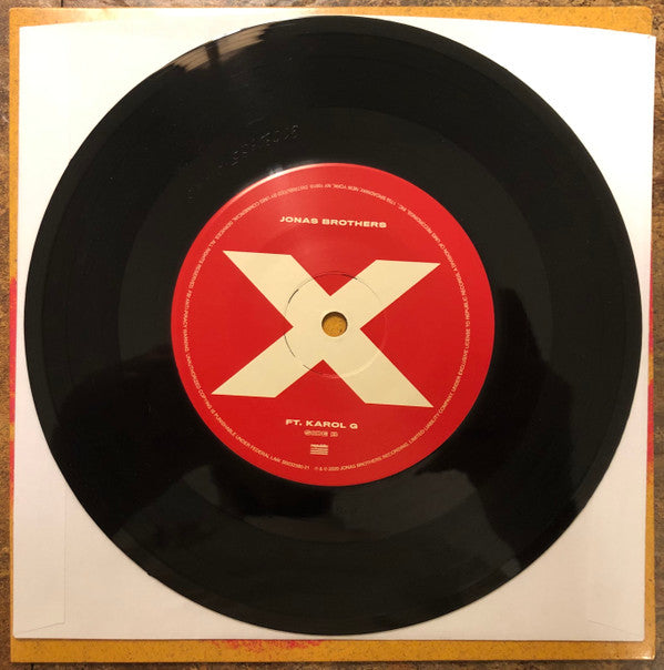 Jonas Brothers Ft. Karol G : X (7", Single, Ltd)