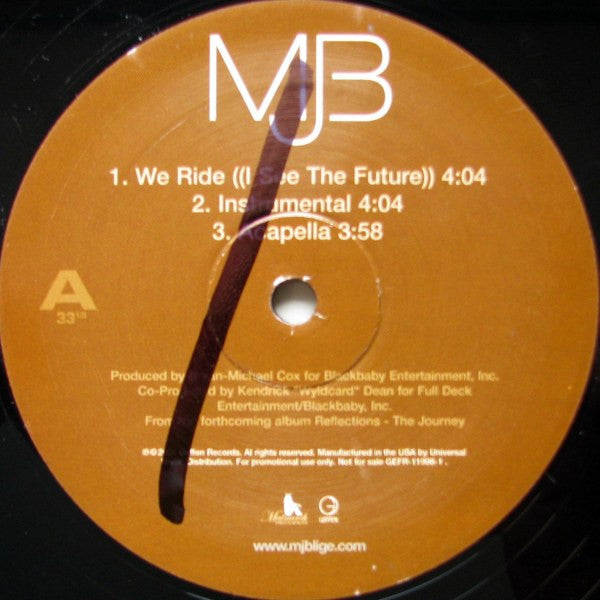 Mary J. Blige : We Ride (I See The Future) (12", Promo)