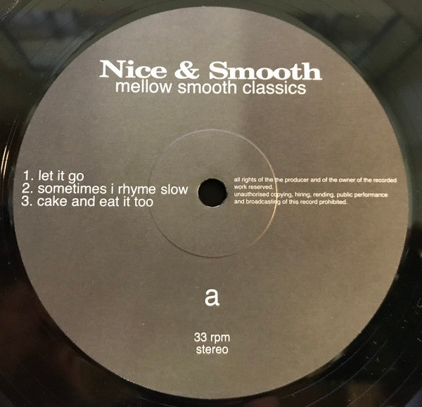 Nice & Smooth : Mellow Smooth Classics (12", EP)