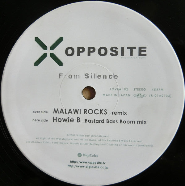 Opposite (2) : From Silence (12", Promo)