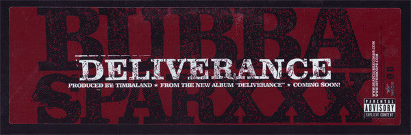 Bubba Sparxxx : Deliverance (12", Promo)