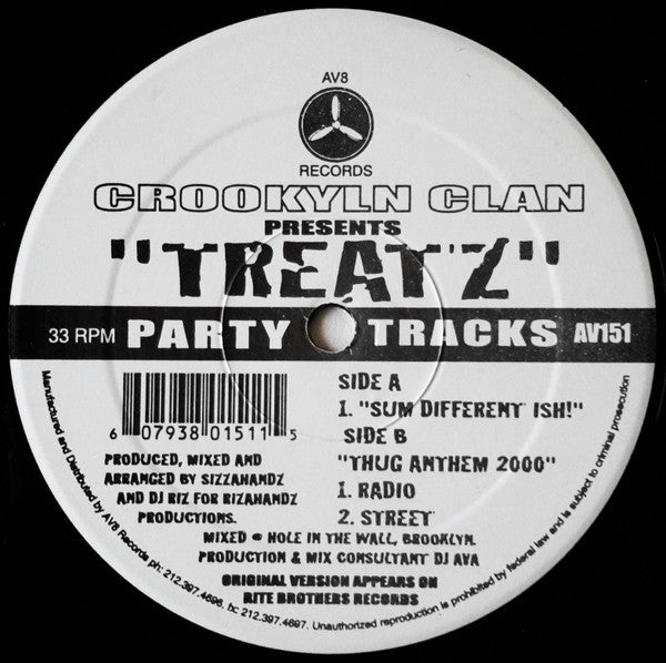 Crooklyn Clan : Treatz (12")