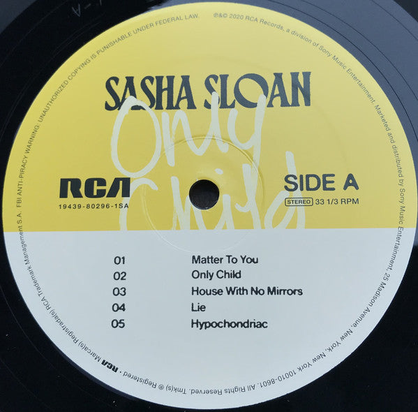 Sasha Sloan : Only Child (LP, Album, 150)
