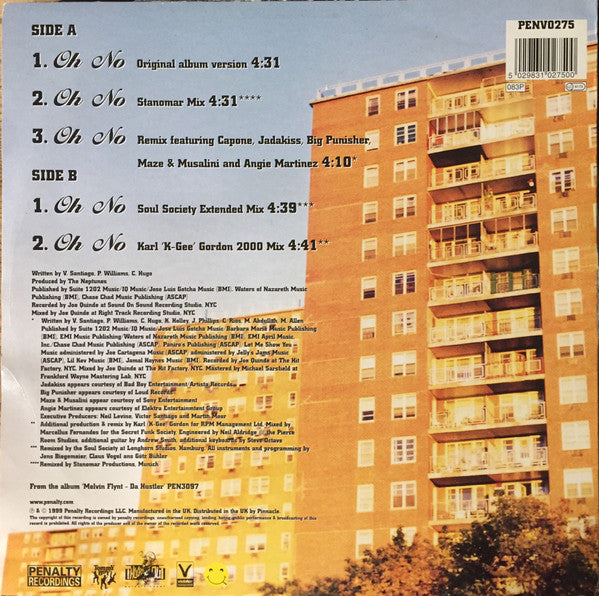 Noreaga : Oh No (Original & Remixes) (12", Promo)