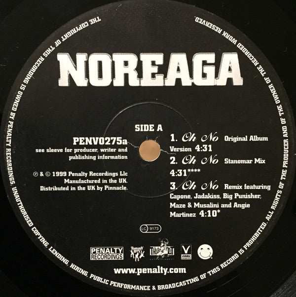 Noreaga : Oh No (Original & Remixes) (12", Promo)