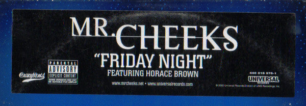 Mr. Cheeks : Friday Night (12", Single)