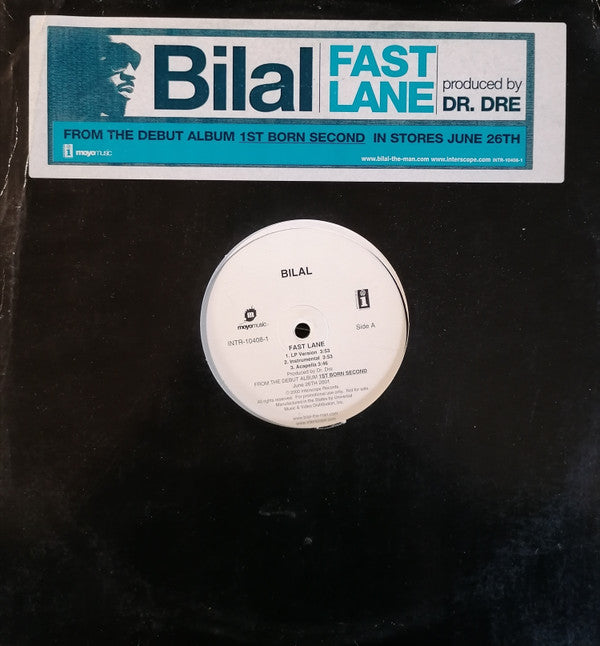Bilal : Fast Lane (12", Promo)