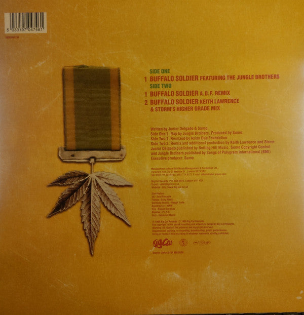 Junior Delgado Featuring Jungle Brothers : Buffalo Soldier (12")