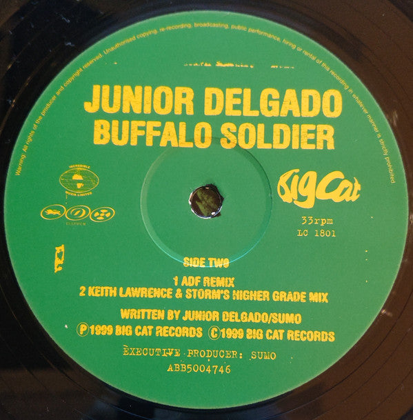 Junior Delgado Featuring Jungle Brothers : Buffalo Soldier (12")