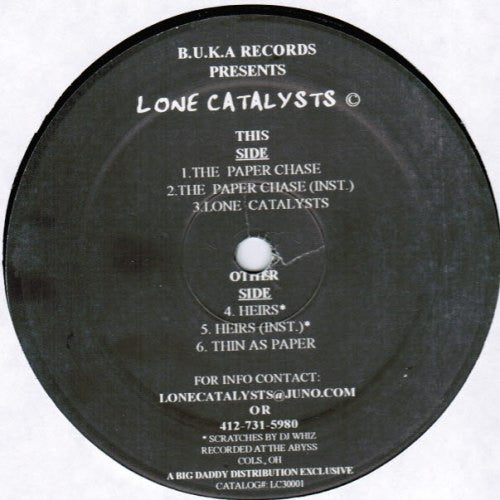 Lone Catalysts : The Paper Chase (12")