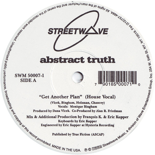 Abstract Truth : Get Another Plan (12")