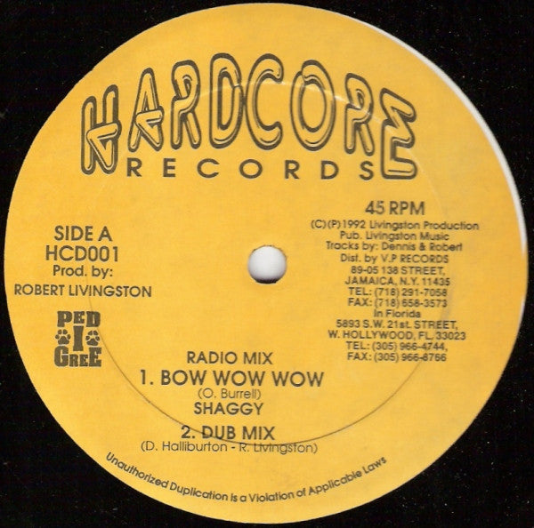 Shaggy : Bow Wow Wow (12")