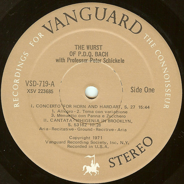 P.D.Q. Bach With Peter Schickele : The Wurst Of P.D.Q. Bach (2xLP, Comp)