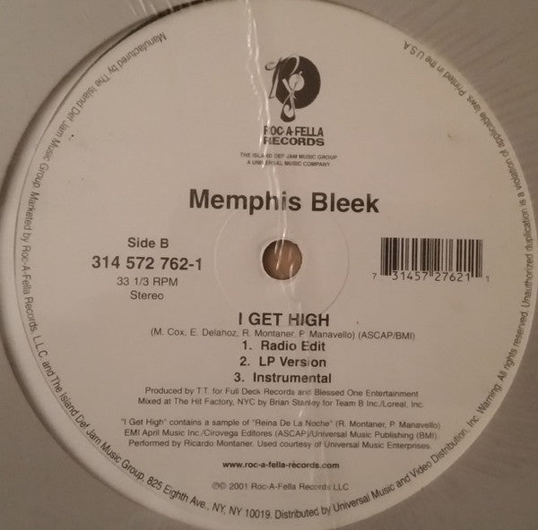 Memphis Bleek : Do My... / I Get High (12")