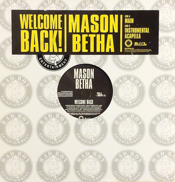 Mason Betha : Welcome Back (12")
