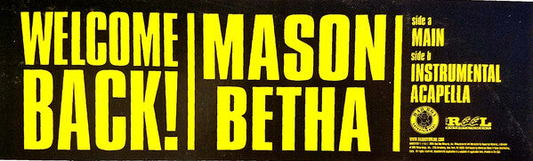 Mason Betha : Welcome Back (12")