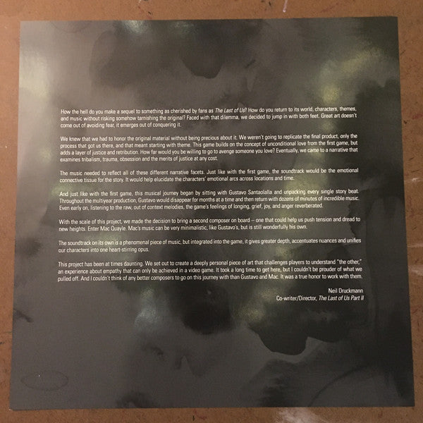 Gustavo Santaolalla, Mac Quayle : The Last of Us Part II (2xLP, Album, Ltd, 180)
