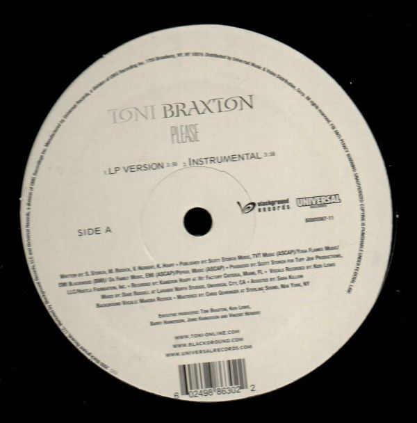 Toni Braxton : Please (12")
