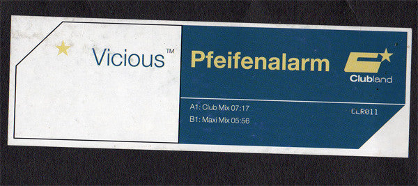 Vicious : Pfeifenalarm (12", W/Lbl)