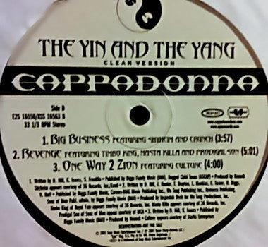 Cappadonna : The Yin And The Yang (Clean Version) (2xLP, Album, Promo)