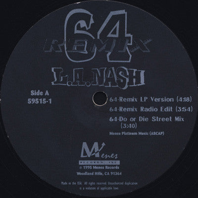 L.A. Nash : 64 (Remix) (12")