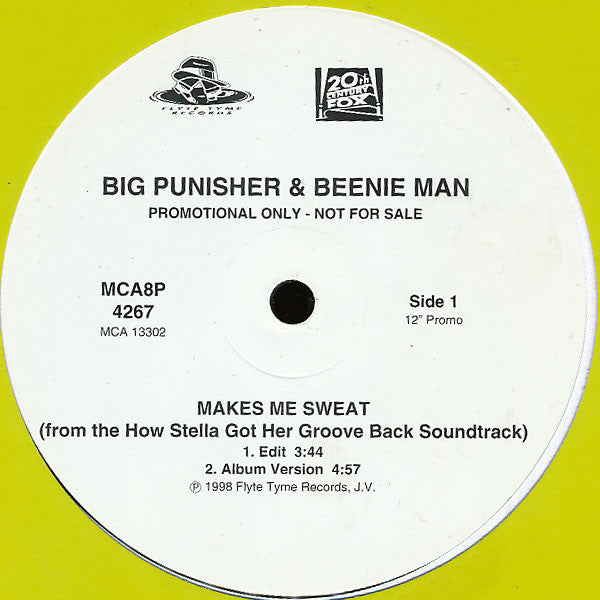 Big Punisher & Beenie Man : Makes Me Sweat (12", Promo)