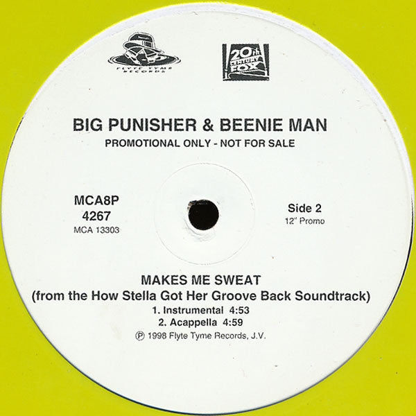 Big Punisher & Beenie Man : Makes Me Sweat (12", Promo)