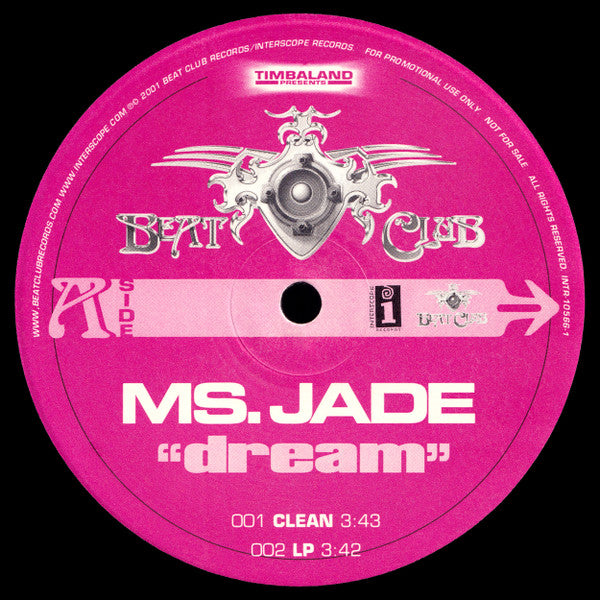 Ms. Jade : Dream (12", Promo)