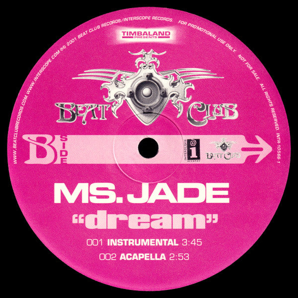 Ms. Jade : Dream (12", Promo)