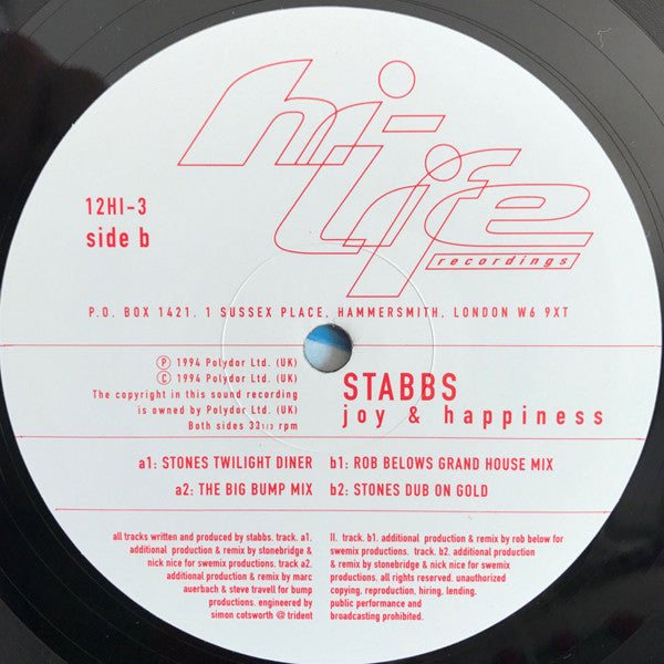 Stabbbs : Joy & Happiness (12")