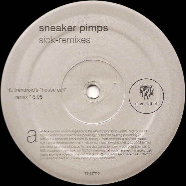 Sneaker Pimps : Sick - Remixes (12")