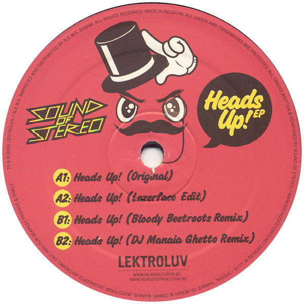 Sound Of Stereo : Heads Up! EP (12", EP)
