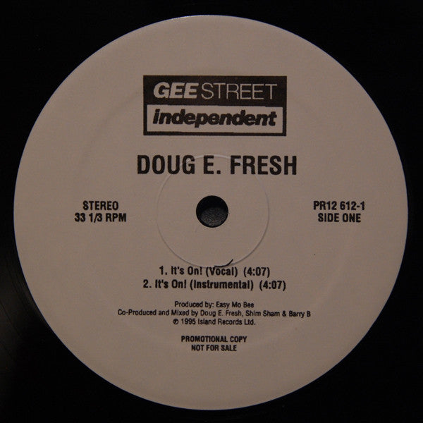 Doug E. Fresh : It's On! / Where's Da Party At? (12", Maxi, Promo)