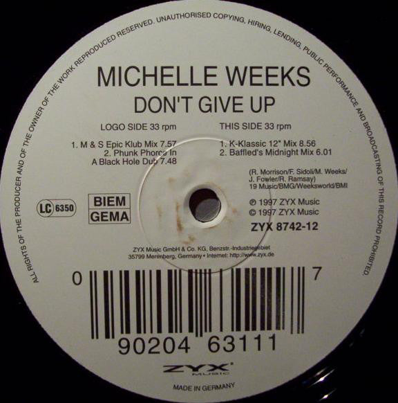 Michelle Weeks : Don't Give Up (12")