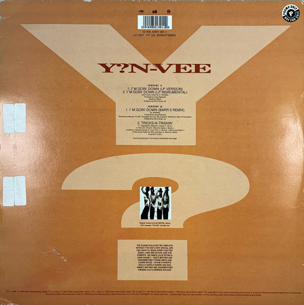 Y.N.V. : I'm Goin' Down (12")