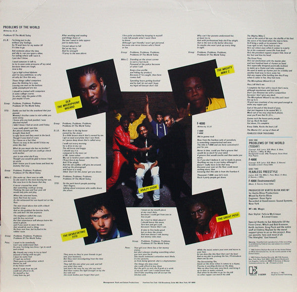 The Fearless Four : Problems Of The World (12")
