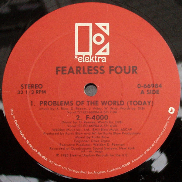 The Fearless Four : Problems Of The World (12")