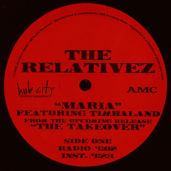 The Relativez Featuring Timbaland : Maria (12")