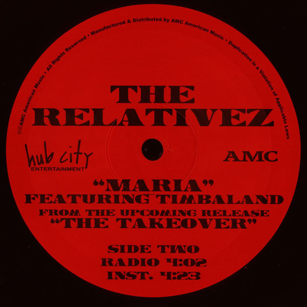 The Relativez Featuring Timbaland : Maria (12")