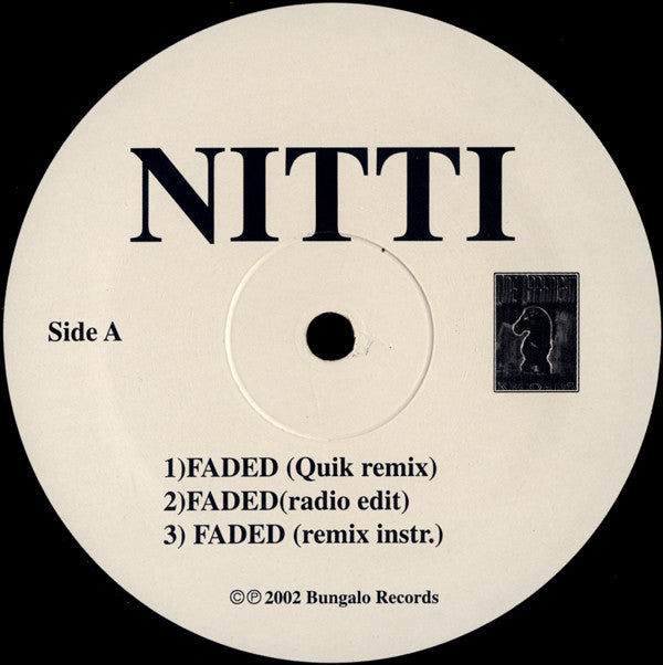 Nit The Pit : Faded (12", Single, Promo)