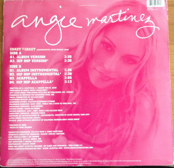 Angie Martinez W/ Wyclef Jean : Coast 2 Coast (Suavemente) (12")