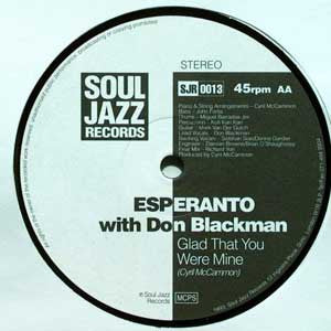 Esperanto : Only A Miracle / Glad That You Were Mine (12")