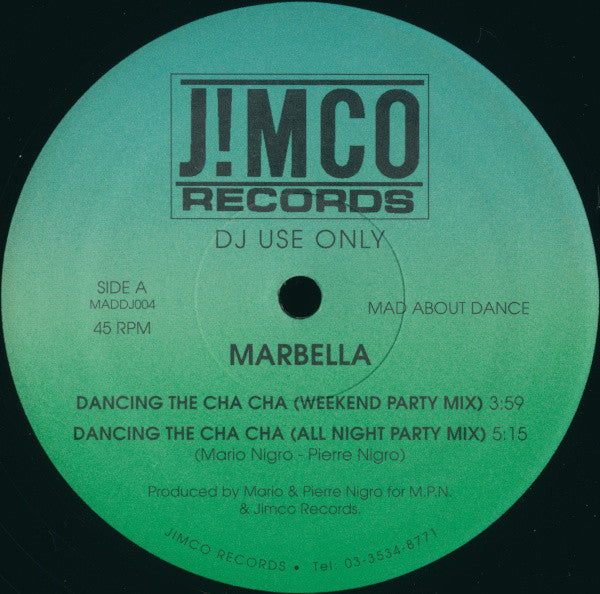 Marbella (3) : Dancing The Cha Cha (Remix) (12")