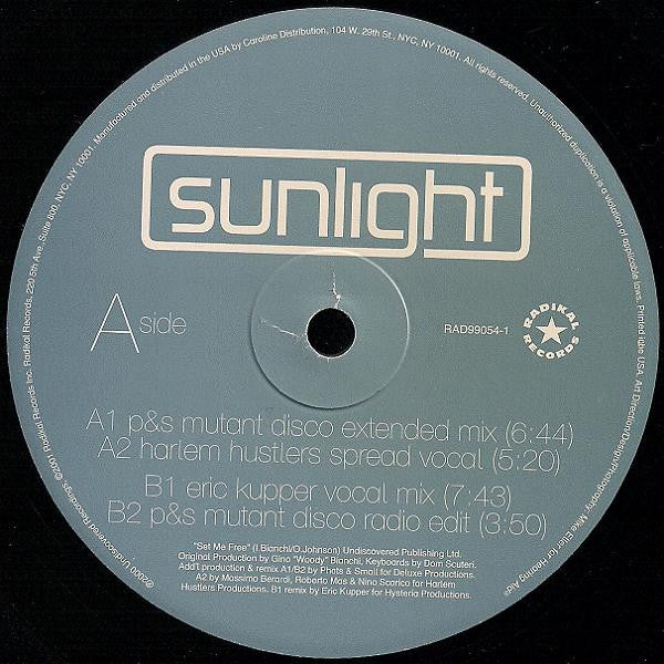 Sunlight : Set Me Free (12", Ltd)