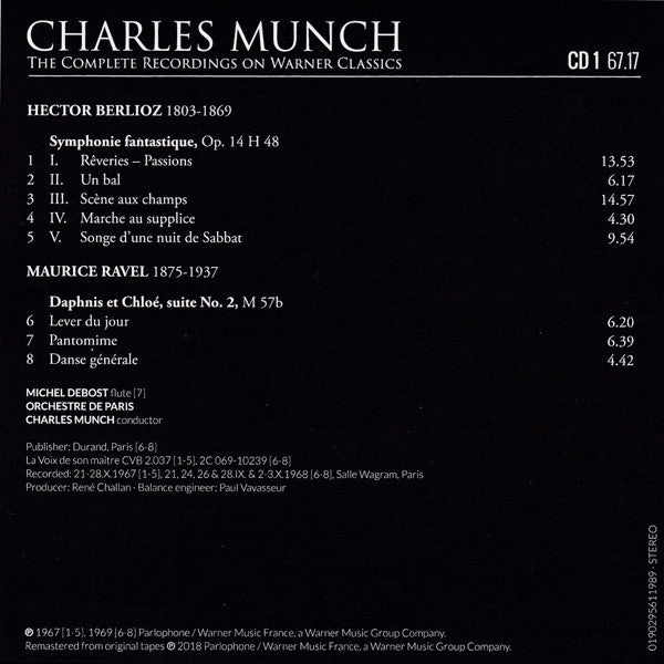 Charles Munch : The Complete Recordings On Warner Classics (13xCD, Comp, Mono, RM + Box)