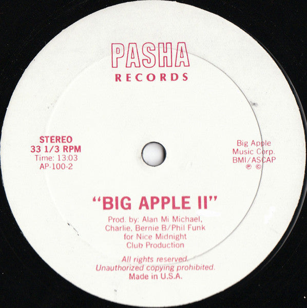 Various : Big Apple II (12", Mixed, Unofficial)