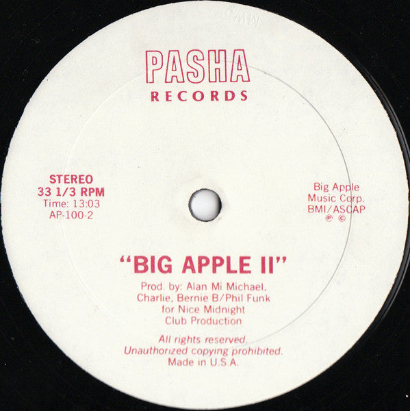Various : Big Apple II (12", Mixed, Unofficial)