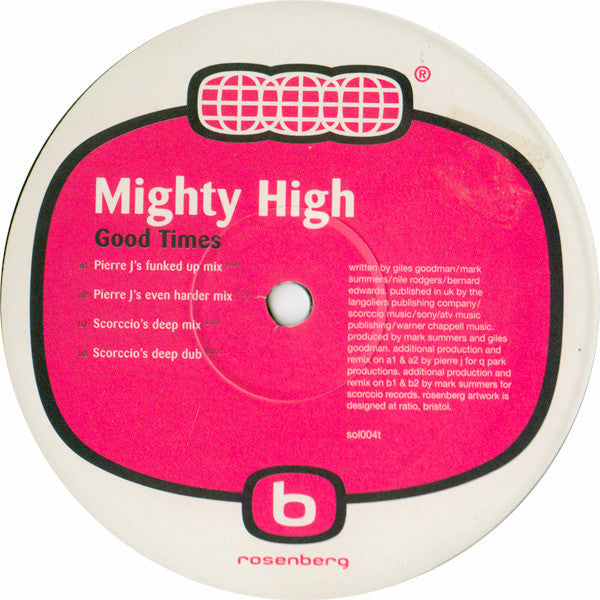 Mighty High : Good Times (12")
