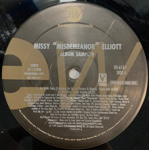 Missy Elliott : Album Sampler (12", Promo, Smplr)