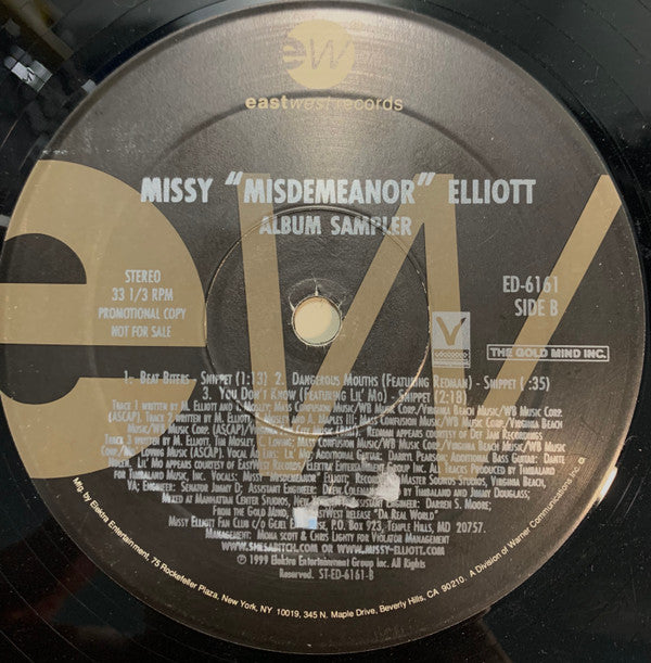 Missy Elliott : Album Sampler (12", Promo, Smplr)